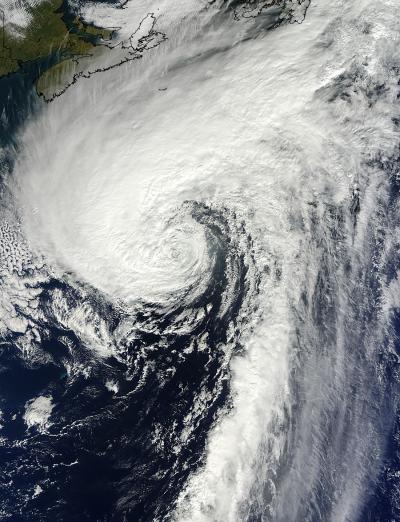 Satellite Sees Hurricane Merge With Cold Front